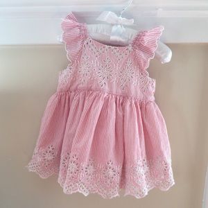 gap eyelet flutter dress